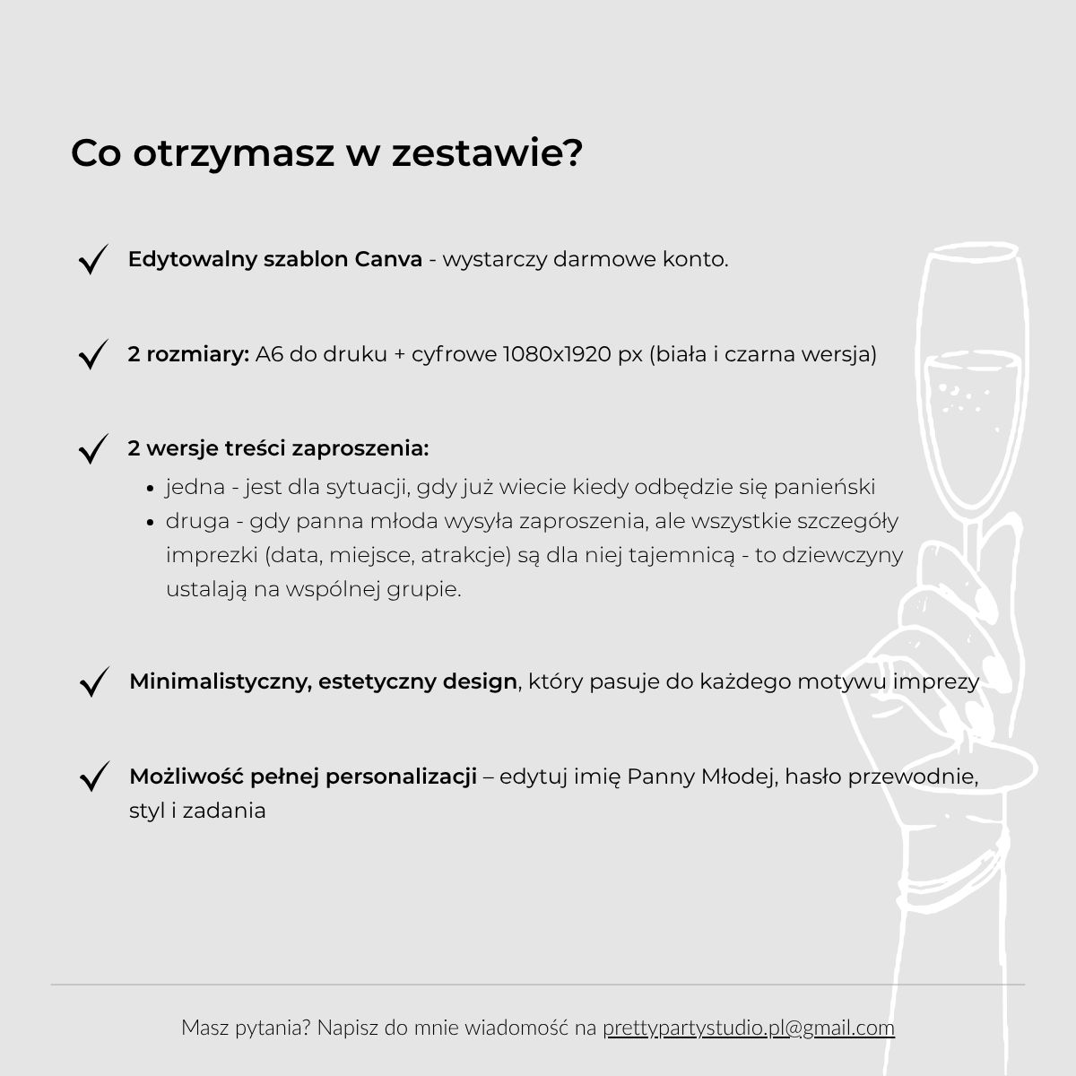 Co zawiera zestaw zaproszeń Canva – szablon do druku i wersja cyfrowa.