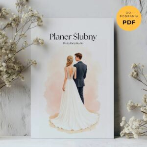 Planer ślubny PDF do druku – elegancki organizer ślubny dla Panny Młodej z harmonogramem, budżetem, listą gości i checklistami