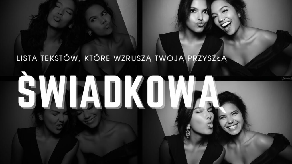 Wzruszające teksty do prośby o świadkowanie – elegancka kartka dla świadkowej.