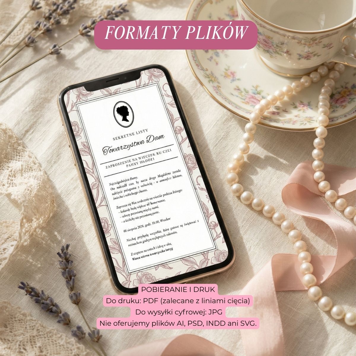 zaproszenie panieński do edycji Canva darmowe konto